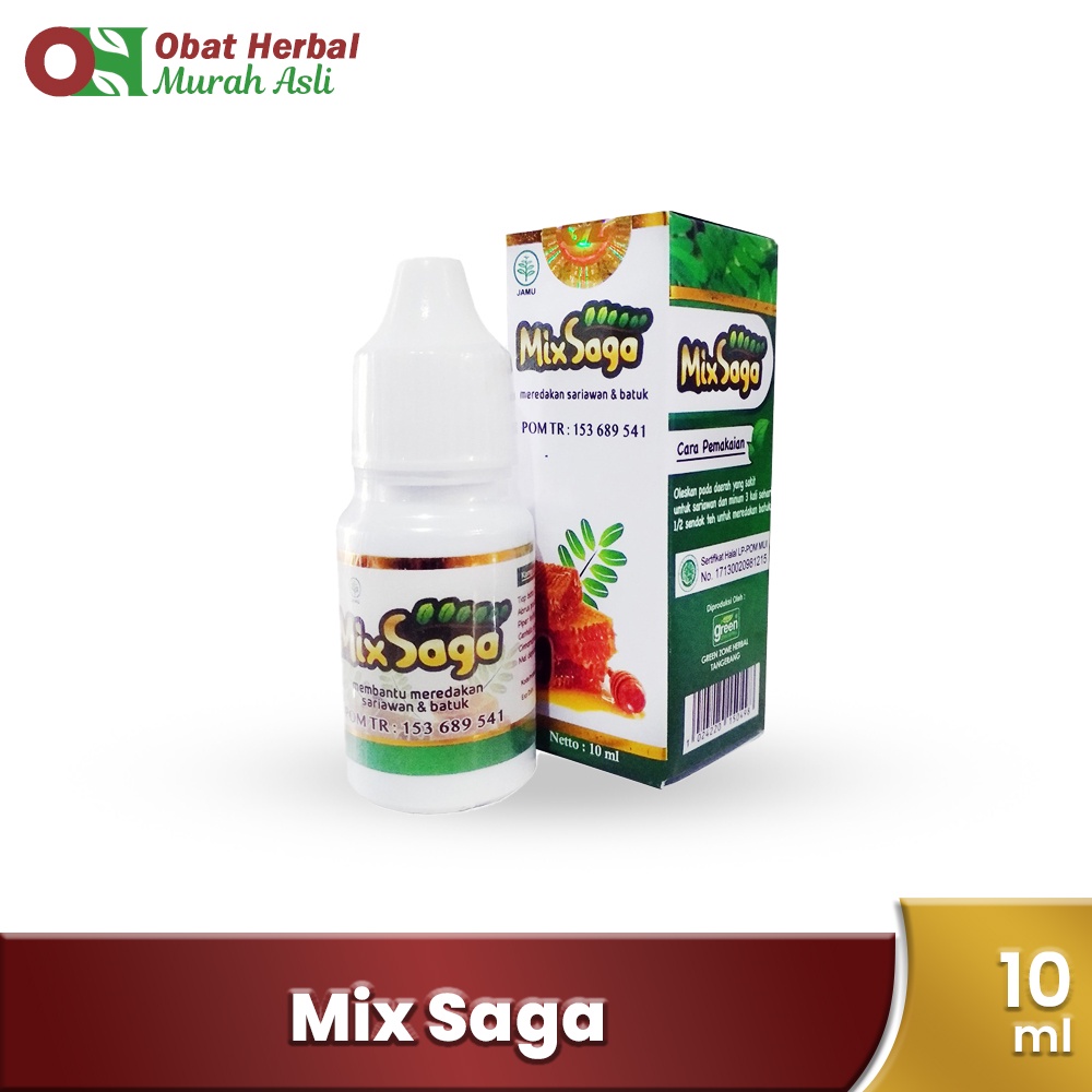 Mix Saga Herbal Batuk dan Sariawan Untuk Anak 10ml