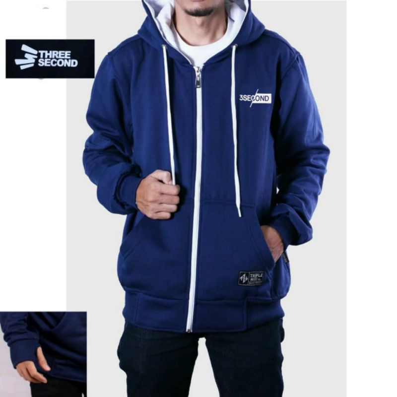Jaket 3Second √ Jaket Resleting √ Hoodie Zipper