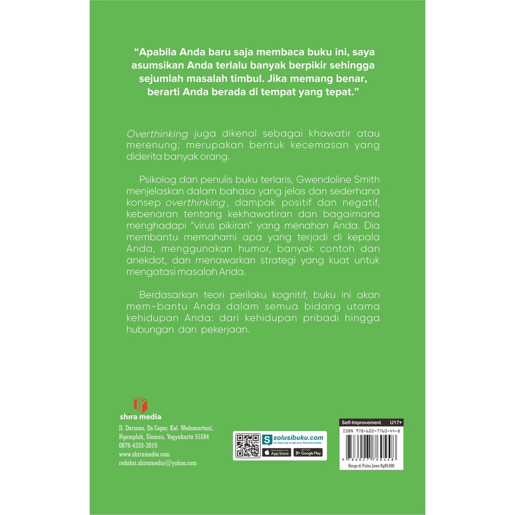 The Book Of Overthinking - Gwendoline Smith