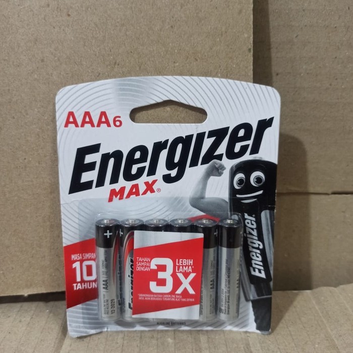 ENERGIZE MAX PACKAGED AAA6 BATERAI / BATTERY SERBAGUNA TERMURAH