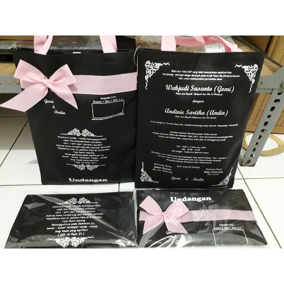 TAS UNDANGAN PERNIKAHAN CUSTOM / SOUVENIR PERNIKAHAN