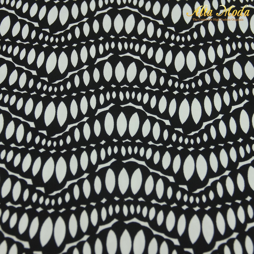 

Alta Moda Cotton Stretch Hitam Putih Motif Oval (1M)