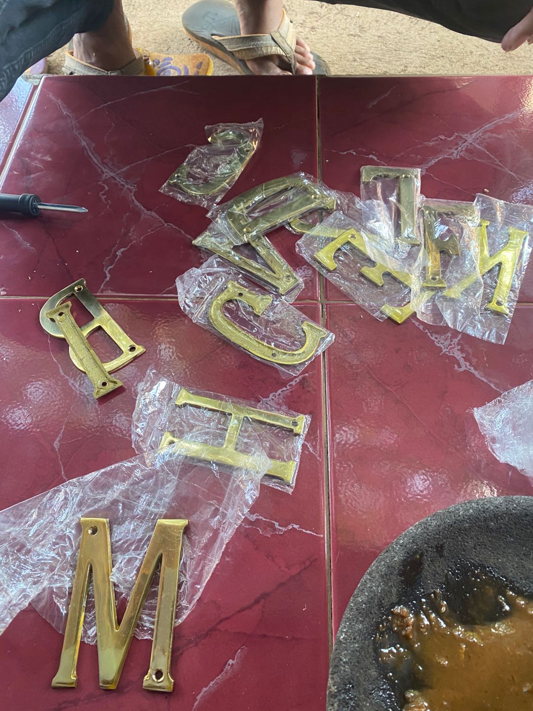 Nomor Rumah Kuningan L Tinggi 10 Cm Classic Antique Huruf L Angka Nomer Angka Huruf Rumah Dekorasi