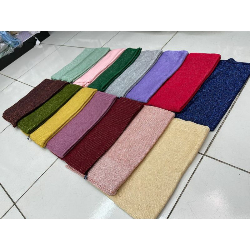 PASHMINA RAJUT GLITER / PASHMINA RAJUT PENGANTIN / PASHMINA PREMIUM-3
