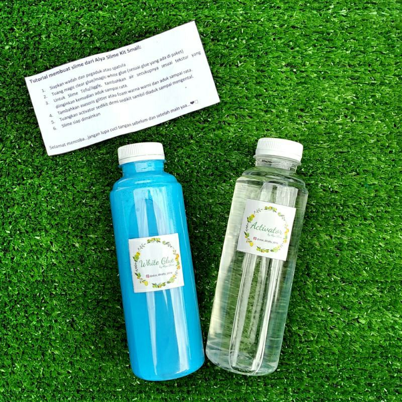 SLIME KIT PUDDING/BAHAN SLIME/SLIME KIT TOFU/DIY SLIME/ACRIVATOR/PUDDING BIRU