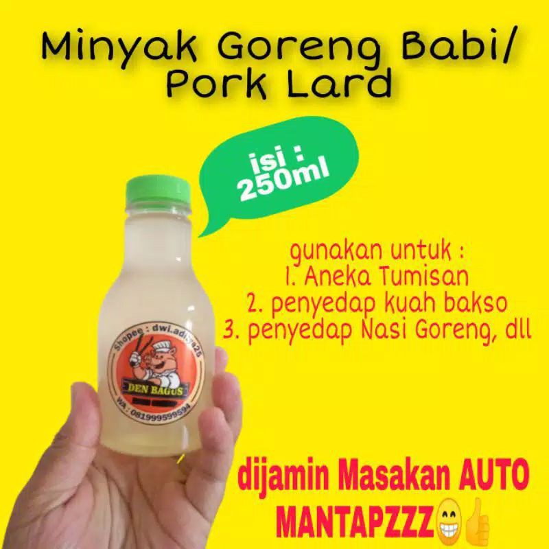 

Minyak Goreng Babi Murni 100ml