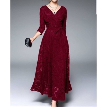 Baju Gamis Brukat Brocade Wanita Remaja Terbaru 2022 Maxy Dress Lily Model Kekinian Lebaran Bahan Br