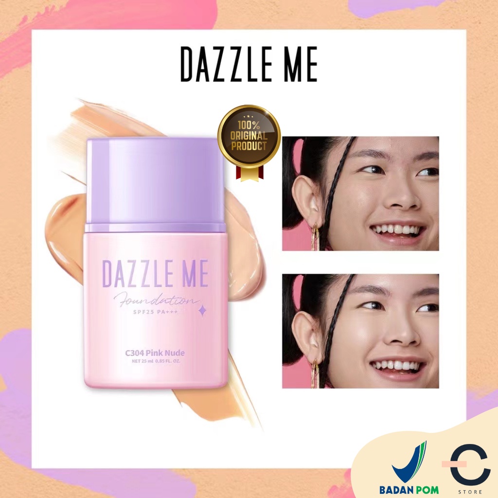 [ORI &amp; BPOM] DAZZLE ME Day by Day Foundation - Full Coverage Oil control Long Lasting Makeup SPF 25 PA+++