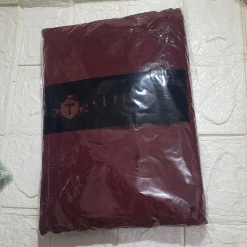 Thewa//khimar kenanga tali ori Thewa-Maroon gelap