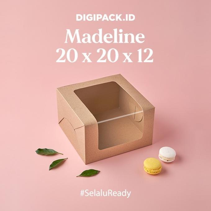 [Digipack] Madeline Brown Window Cake Box 20 x 20 x 12