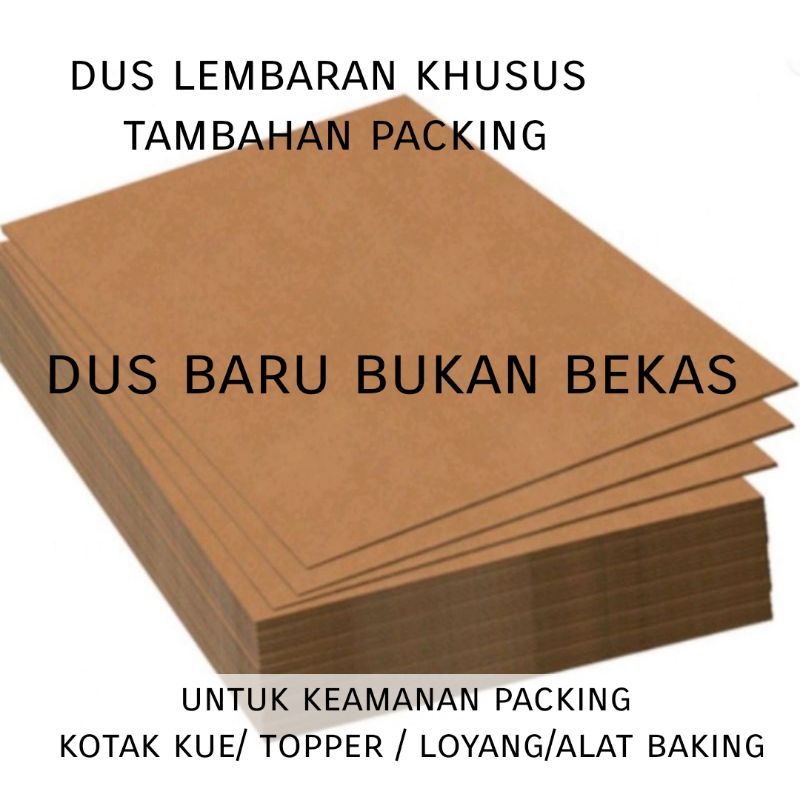 

Packaging tambahan dus untuk kotak/topper