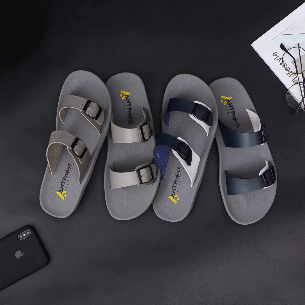 ANT PROJECT - Sandal Slide Navy Com Gesper BROTHER