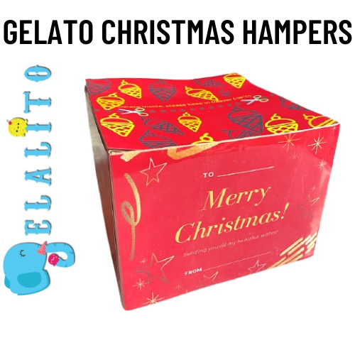 HAMPERS GELATO (ES KRIM) CHRISTMAS NATAL NEW YEAR TAHUN BARU - HAMPERS PARCEL PARSEL MAKANAN KADO NA