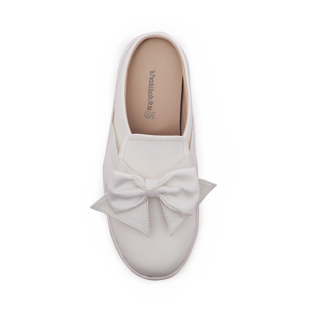 Khakikakiku Amora Mule White Kids