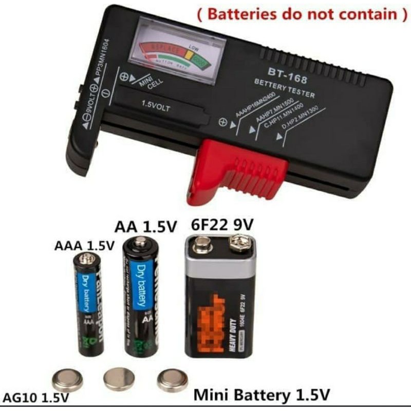 Alat Cek baterai tester universal Analog Digital