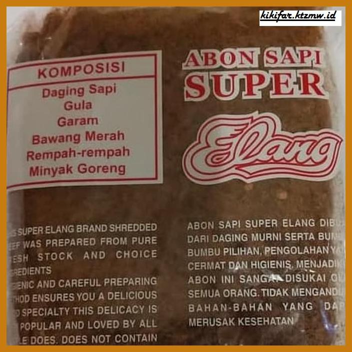 

Makanan-Kering- Abon Sapi Super "Elang" - Manis -Aneka.