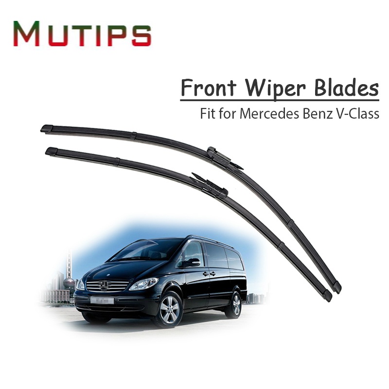 1 Set Karet Wiper Depan Mobil Untuk Mercedes Benz V Class Vito Viano W639 W447 V200 V250 109