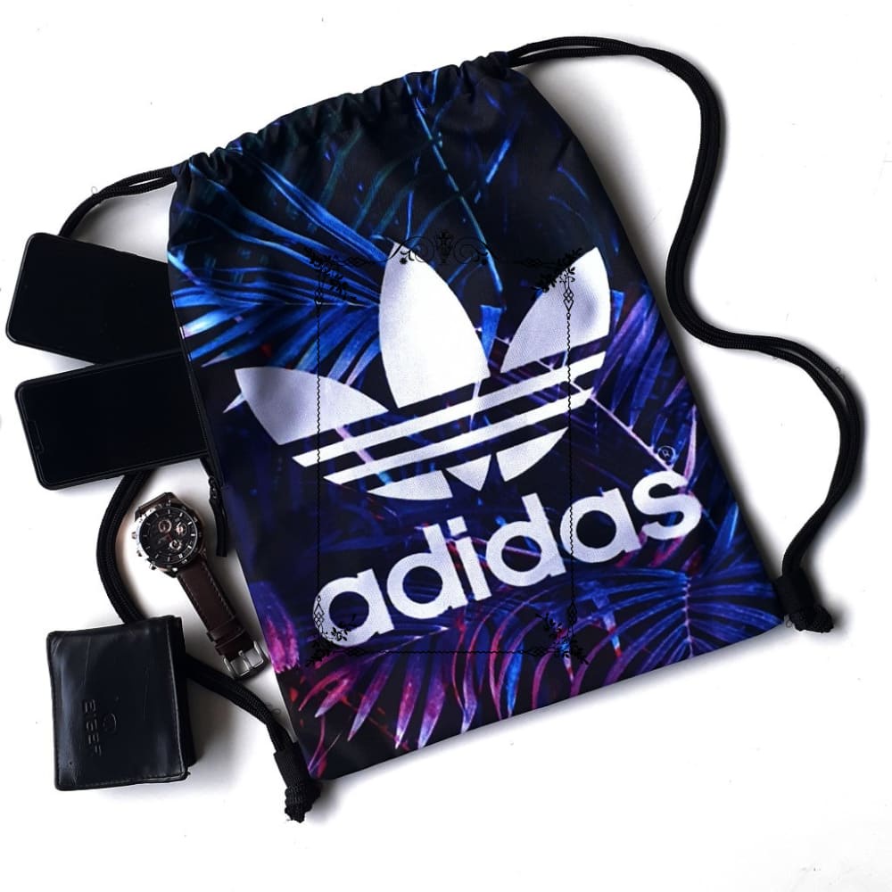 Murah Tas Serut Futsal Bola Gymsack Stringbag String Bag Tas Olahraga Adidass Daun Purple Keren