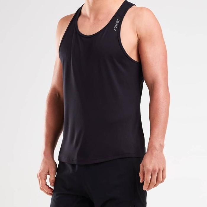 Muscle | 2Xu Xvent G2 Singlet Black Silver