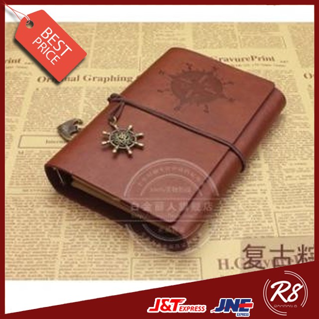 

Buku Catatan Binder Kulit Retro Pirate