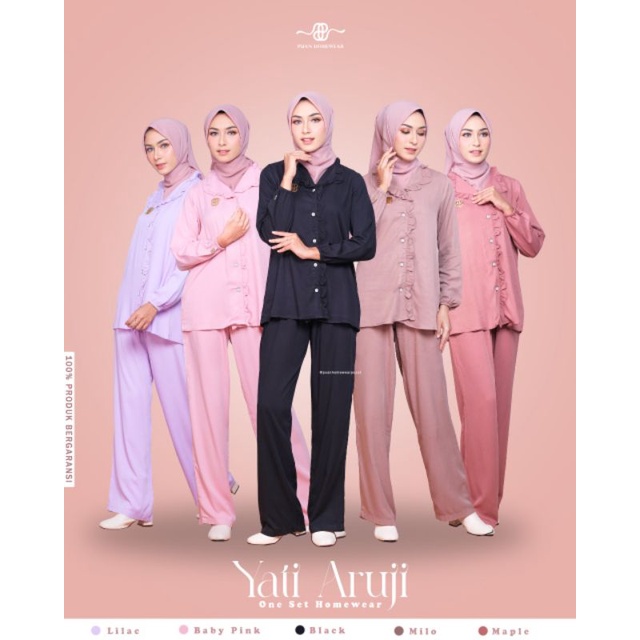 YATI ARUJI ONE SET BY PUAN HOMEWEAR || PO READY SEPTEMBER