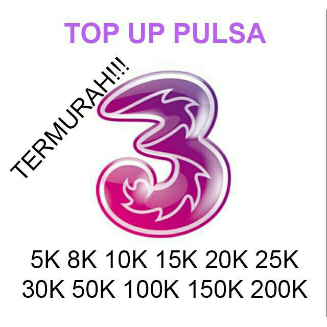 Pulsa 3 2k 5k 10k 15k 20k 25k 30k 50k 100k 150k