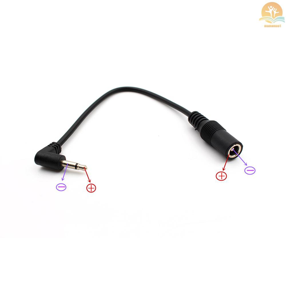 Kabel Konverter Power Supply 5.5mm X 2.1 / 2.5mm Ke 3.5mm (1 / 8) Positif Tip Untuk Efek Gitar