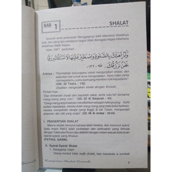 Buku Kumpulan Shalat Sunnah Lengkap (20×15cm)