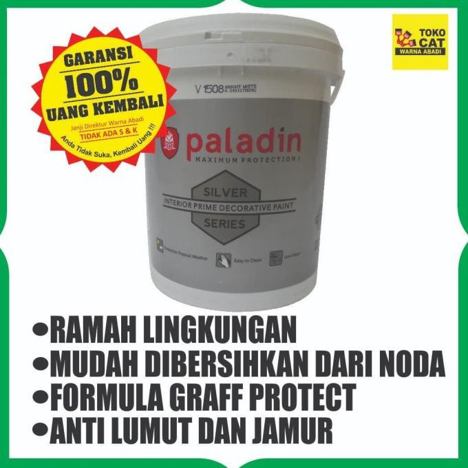 Jual Cat Tembok Premium Paladin Silver 20 Liter Untuk Dinding Interior