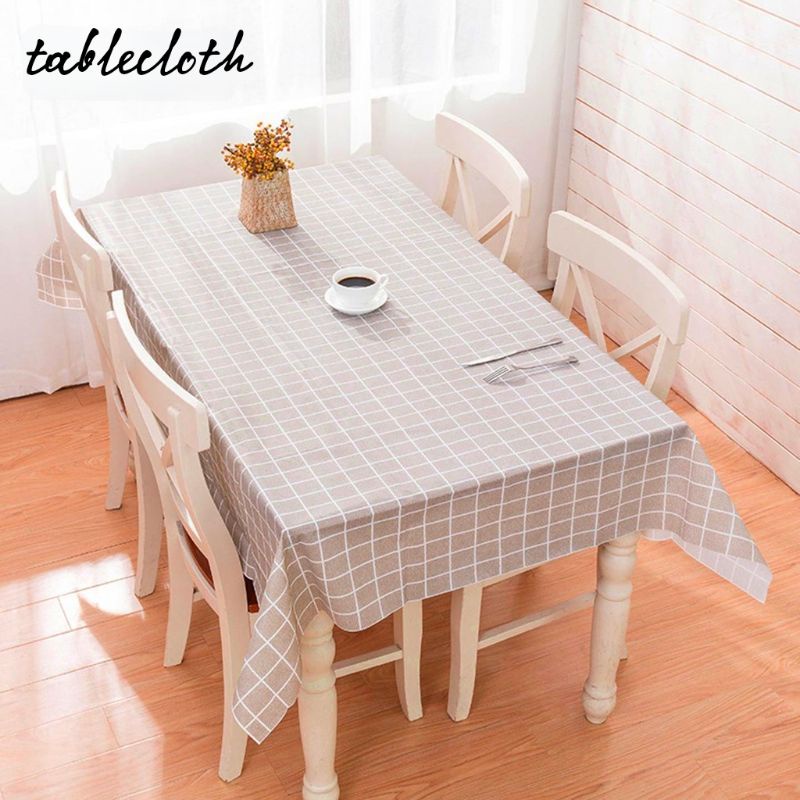 Taplak Meja Motif Anti Air Anti Minyak PEVA Import 132cm x 178cm Waterproof Table Cloth Jumbo