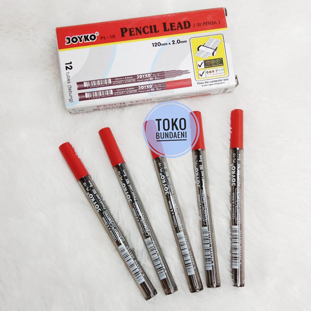 

PENCIL LEAD JOYKO PL-10 / ISI PENSIL 2B / REFILL PENCIL MEKANIK 2.0mm
