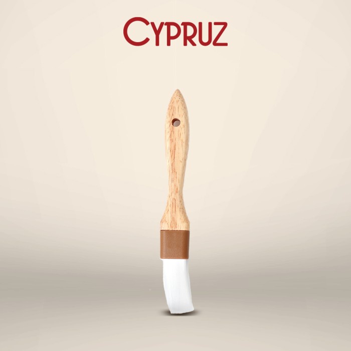 Cypruz Kuas Nylon Gg.Kayu Persegi