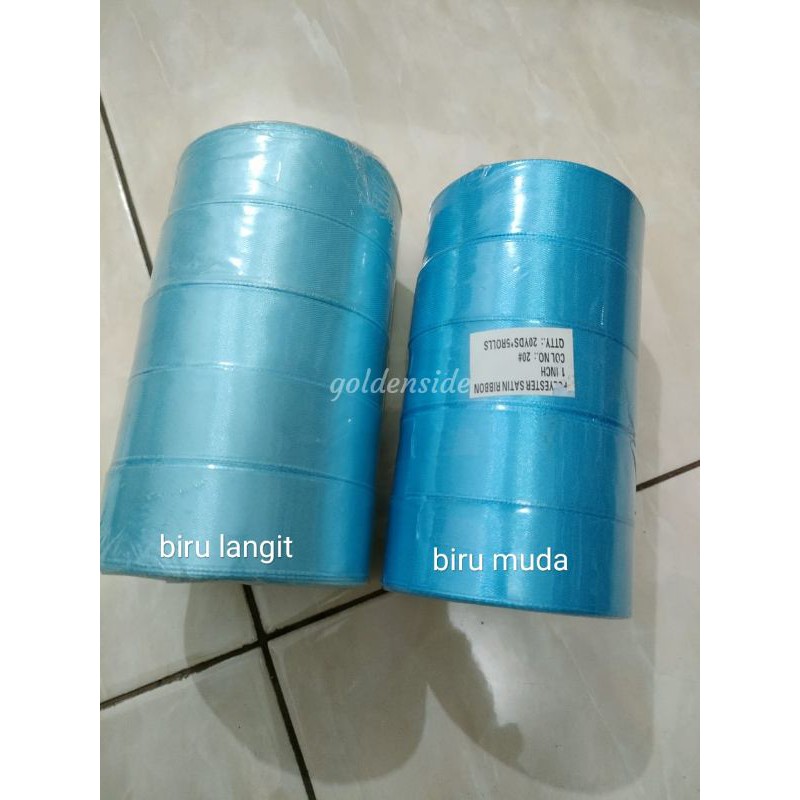 Pita Satin 1&quot; / Pita Satin 2,5cm per roll / apita Satin 1 inch Blue Series