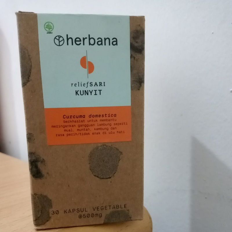 Jual Herbana ReliefSari "KUNYIT"(30 Kapsul) Shopee Indonesia