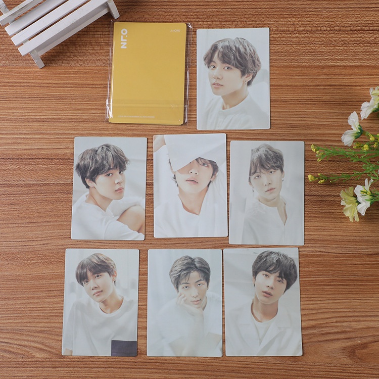 7pcs / set Kartu Lomo Foto KPOP BTS Seoul Untuk Koleksi Penggemar