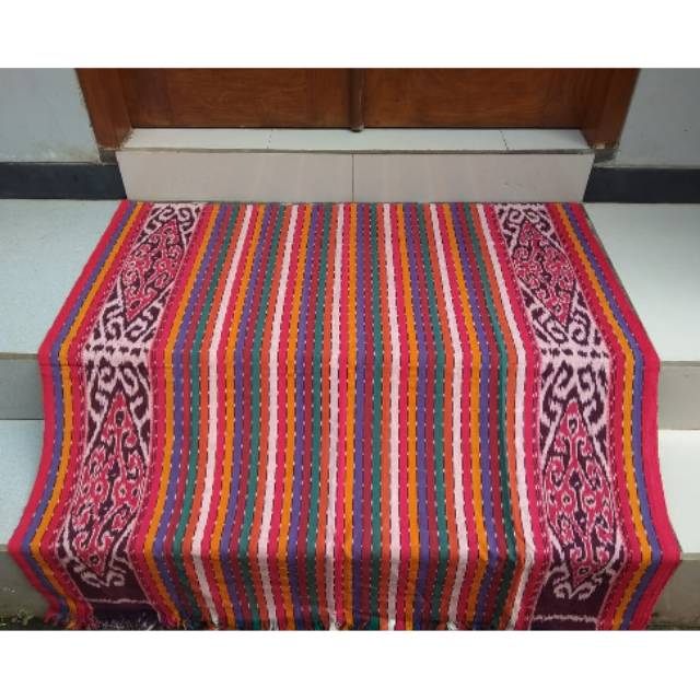 Kain tenun blanket pelangi terbaru