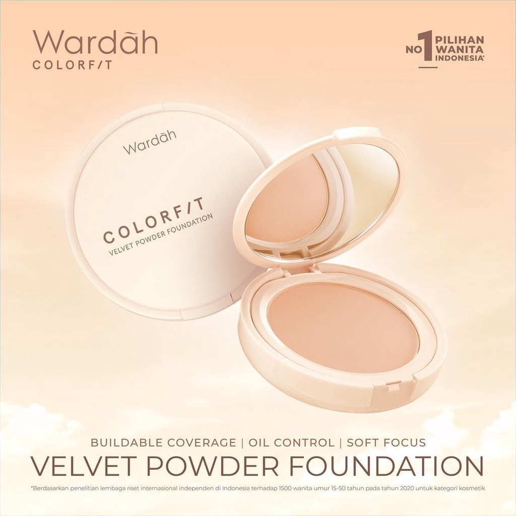 Wardah Colorfit Refill Velvet Powder Foundation