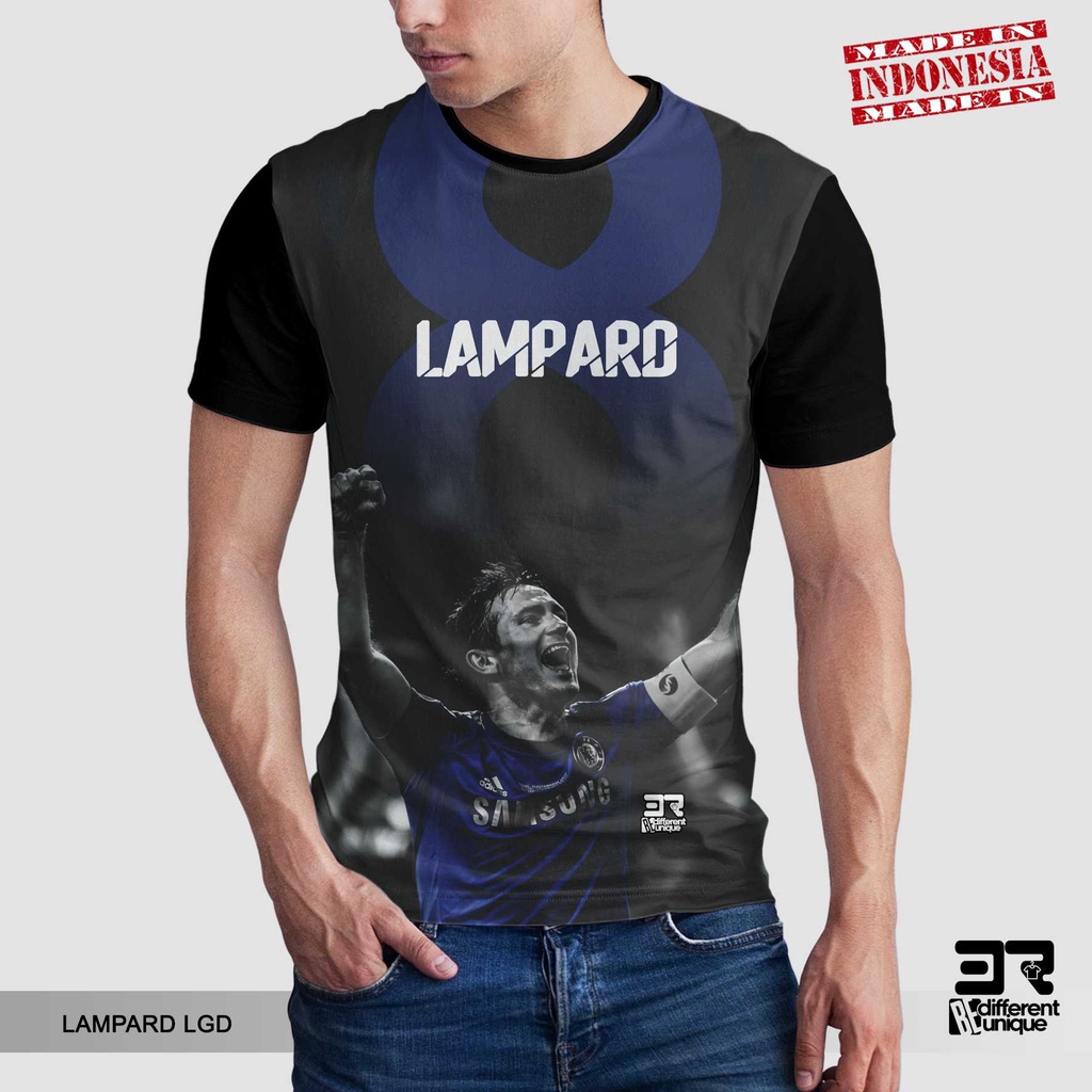 [ COD ] KAOS PRINTING GAMBAR TEAM SEPAKBOLA CHELSEA FC LAMPARD - BAJU SEPAK BOLA DISTRO ORIGINAL MOT