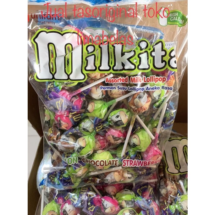 

Diskon Permen Milkita Lollipop , permen tangkai isi 50 Pcs Diskon