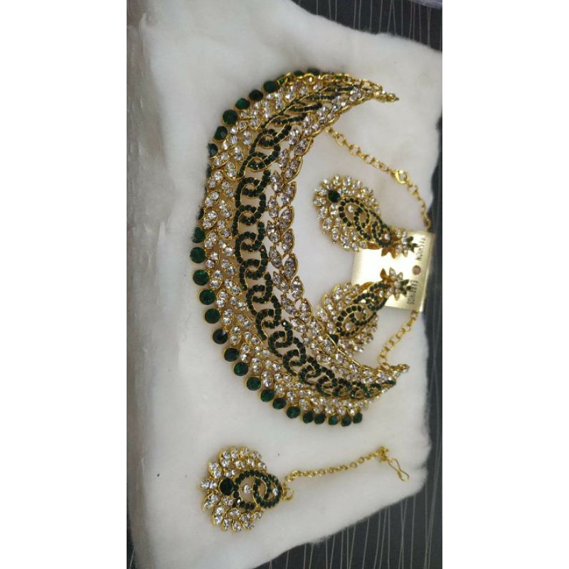kalung india / jodha set / choker set india / bridal india / perhiasan india / anting india