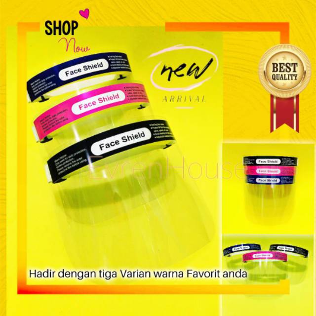 Face shield pelindung wajah &amp; masker transparan untuk anak,baby dan dewasa