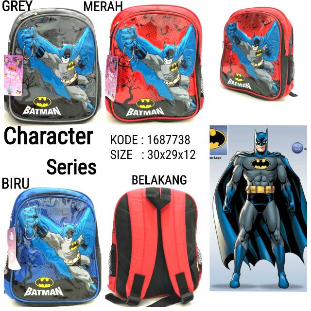 Tas sekolah ransel cowok character series 1687738 murah terbaru