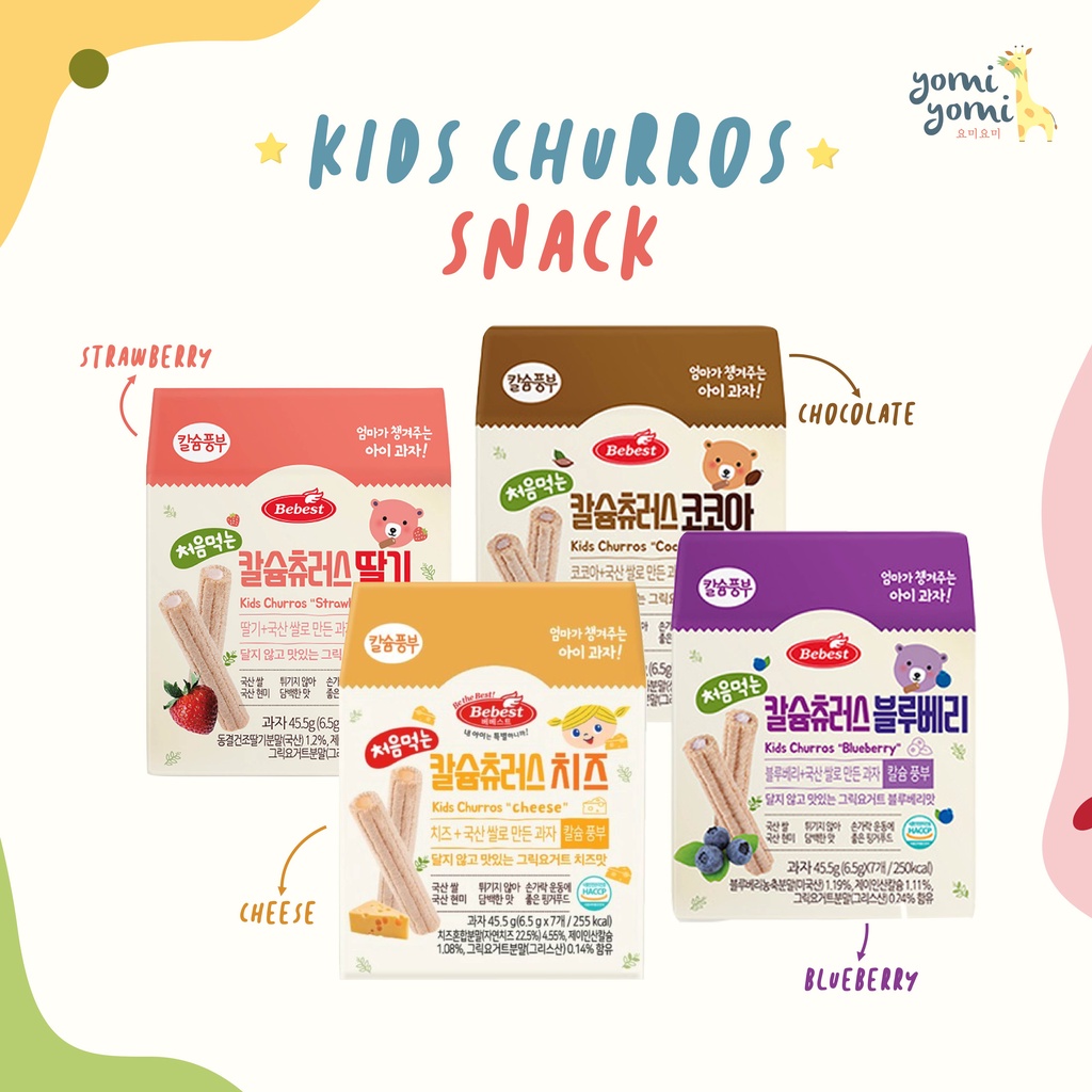 Kids Churros/ Korea Baby Snack/ Snack Anak/ Kids Churros