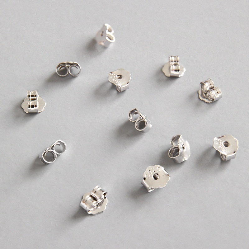 Magic789 10pcs / Set Stopper Belakang Anting Tusuk Silver S925 Hypoallergenic Pengganti