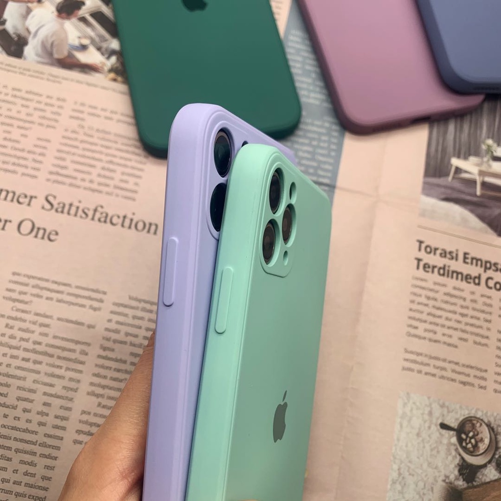 Terlihat seperti iphone 12, silikon lembut dengan bulu di dalam, cocok untuk Casing iPhone 11 Pro Max 6 6 s 7 8 SE2 2020 X XS XR XSMAX 7Plus 8P Anti-fouling shell pembersih Casing