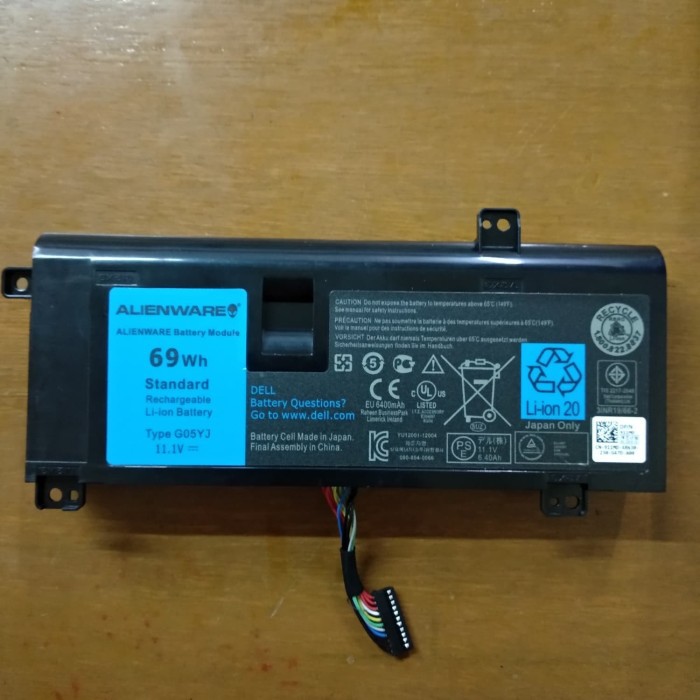 Baterai Laptop Dell -  Original Dell Alienware M14X R3 R4 A14 Alienware 14 Series