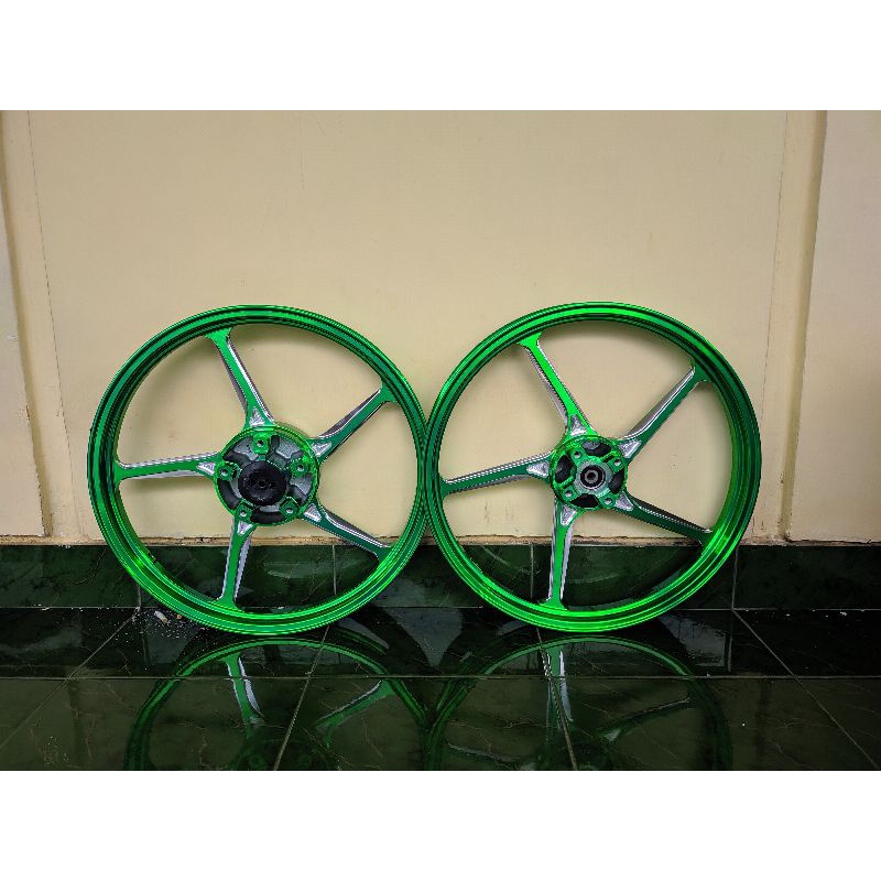 VELG ENKEI HYLOS 511 RING 17 HIJAU ANODIZE 1.60/1.60 PNP MX KING