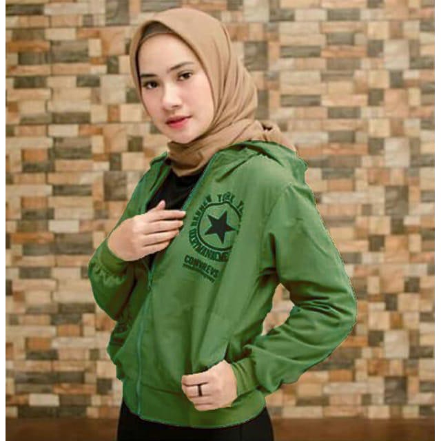 damai fashion jakarta - jaket sweater hoodie wanita ANABEL 3 warna - konveksi murah tanah abang