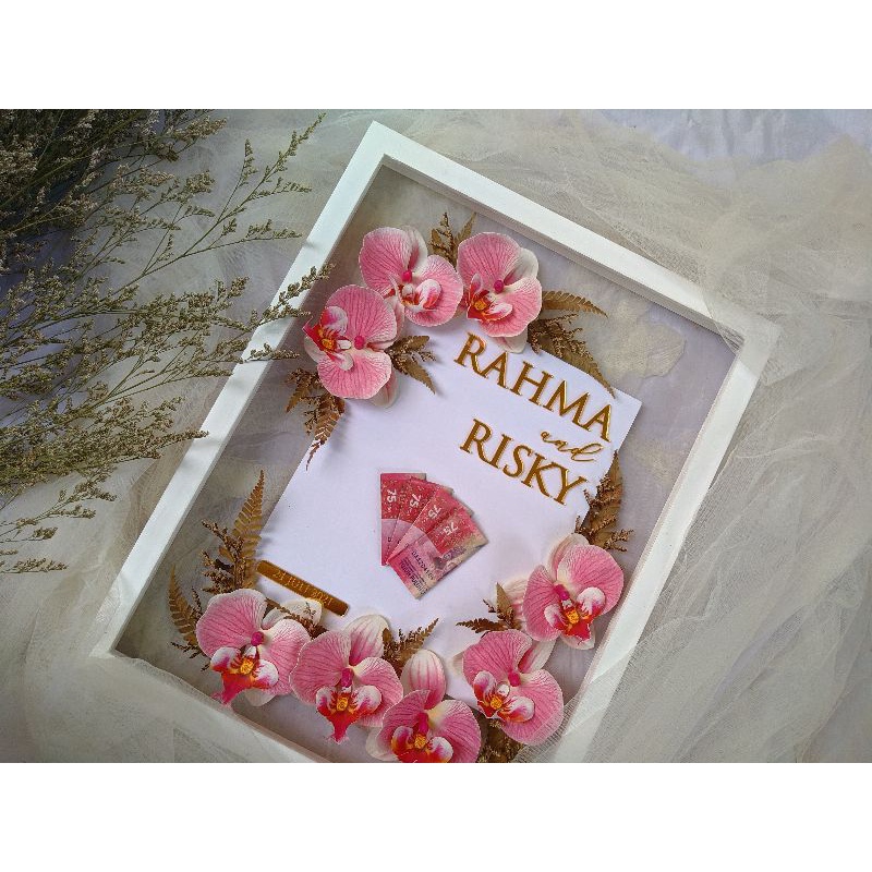 MAHAR PERNIKAHAN / MAHAR TRANSPARAN / MAHAR RUSTIC / BINGKAI MAHAR / MAHAR ANGGREK / MAHAR RUSTIC / 