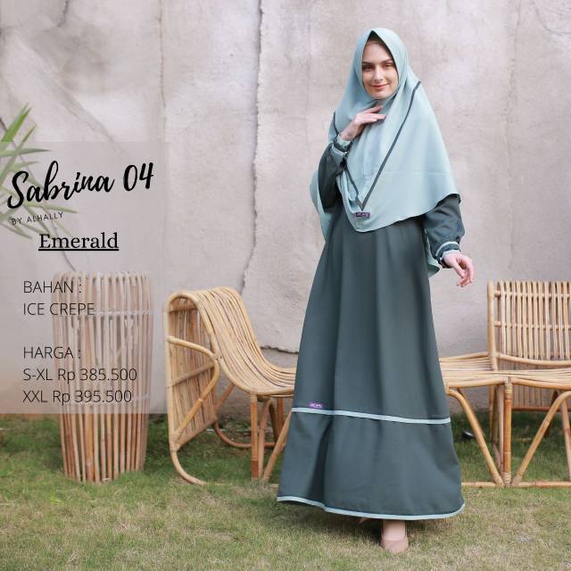 Gamis Syar'i ALHALLY SABRINA 04 Set Hijab
